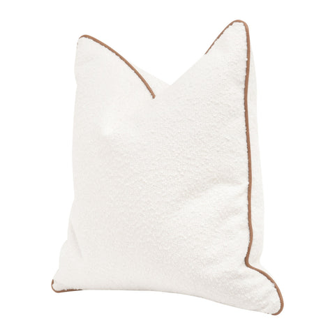 The Not so Basic Essential Pillow - 22" - Performance Boucle Snow