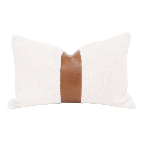 The Not so Basic Essential Lumbar Pillow - 20" - Performance Boucle Snow