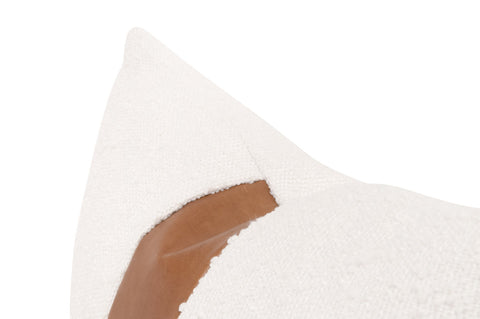 The Not so Basic Essential Lumbar Pillow - 20" - Performance Boucle Snow