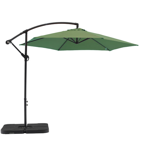 Aiden Outdoor Umbrella with Base - Green