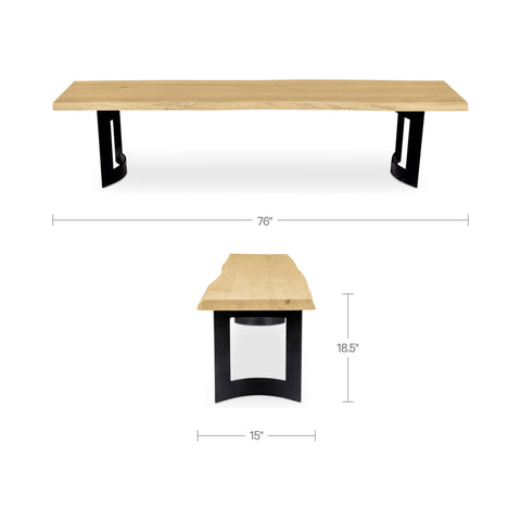 Bent Bench Extra Small Oak