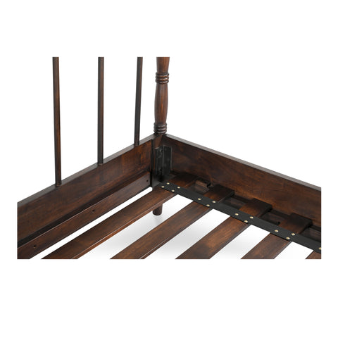 Vivian Queen Bed Dark Brown