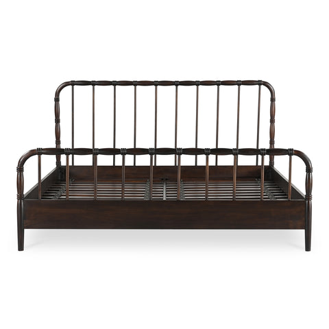 Vivian Queen Bed Dark Brown