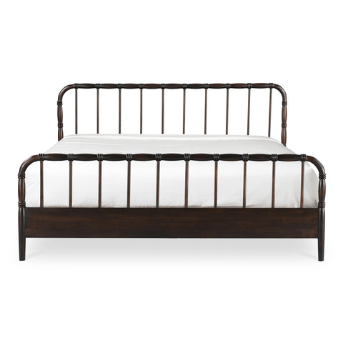 Vivian Queen Bed Dark Brown