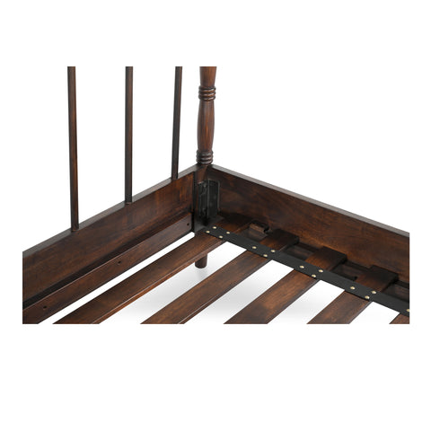 Vivian King Bed Dark Brownn