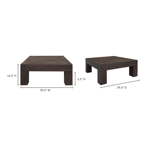 Evander Coffee Table Rustic Brown