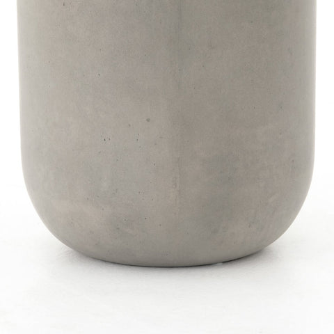 Ivan Round End Table - Grey Concrete