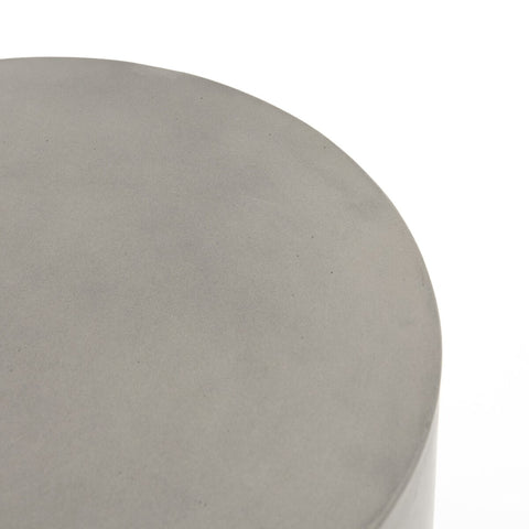 Ivan Round End Table - Grey Concrete