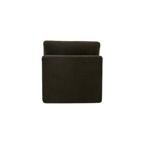 Cates Slipper Chair Dark Green
