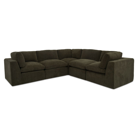 Cates Classic L Modular Sectional Dark Green
