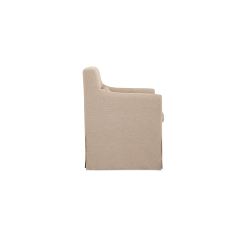 Lydia Outdoor Slipcover Dining Chair Light Brown