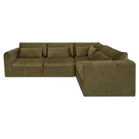 Swift Classic L Modular Sectional Dark Green