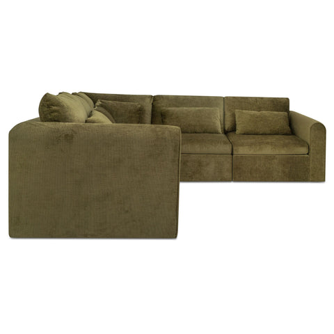Swift Classic L Modular Sectional Dark Green