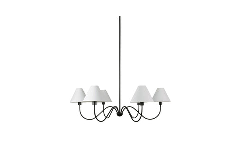 Whitney Chandelier Blackened Bronze