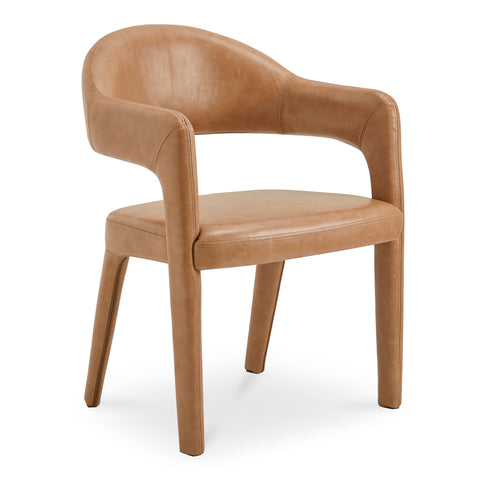 Martens Dining Chair Brown Leather