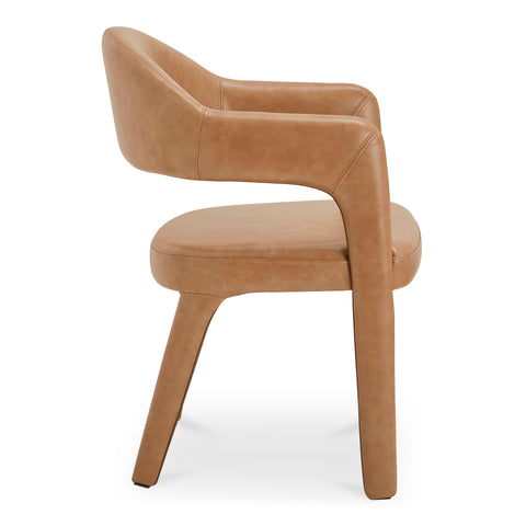 Martens Dining Chair Brown Leather