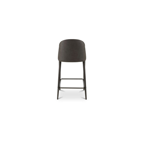 Burton Counter Stool Grey Vegan Leather