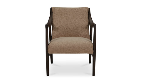Yates Accent Chair Beige Faux Shearling