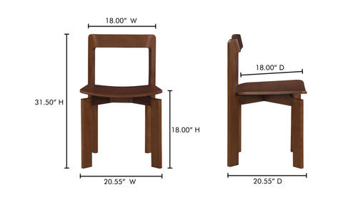 Daifuku Dining Chair Brown