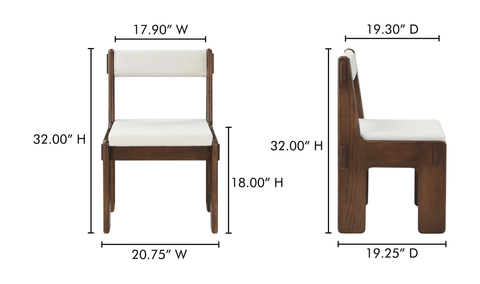 Ashby Dining Chair - Brown