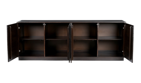 Denman 4 Door Sideboard - Dark Brown