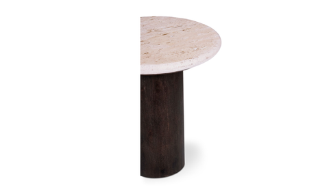 Landon Accent Table - Beige Travertine