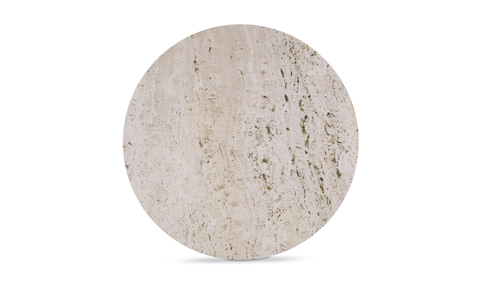 Landon Accent Table - Beige Travertine