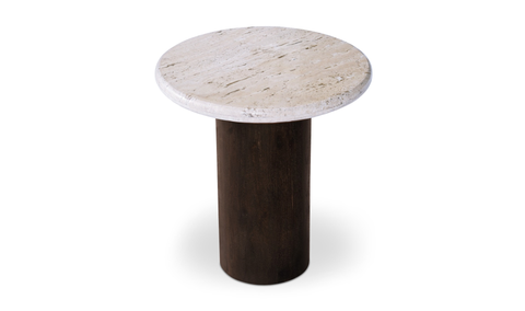 Landon Accent Table - Beige Travertine