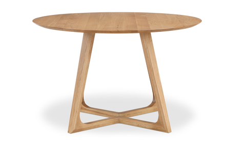 Godenza Round Dining Table Oak