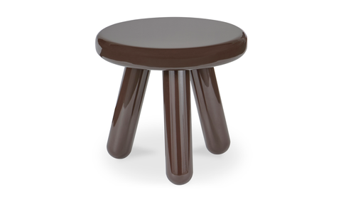 Joy Accent Table - Dark Brown Lacquer