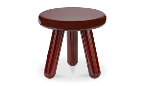 Joy Accent Table - Deep Red Lacquer