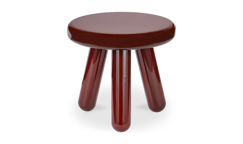 Joy Accent Table - Deep Red Lacquer