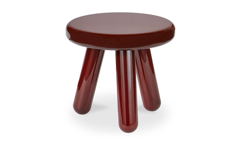 Joy Accent Table - Deep Red Lacquer