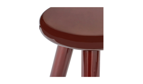 Joy Accent Table - Deep Red Lacquer