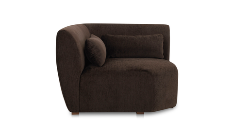 Amelia Corner Chair - Espresso