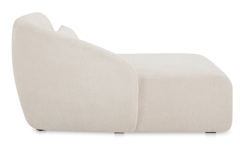Amelia Left Arm Facing Chaise - Warm White