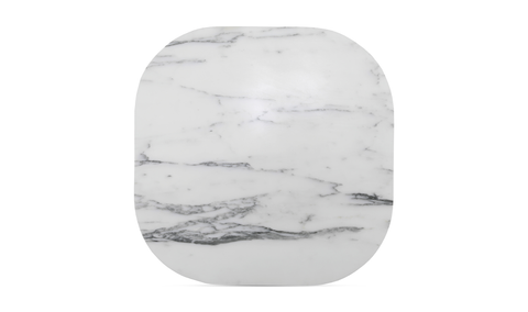 Dash Accent Table White - Calacatta Marble