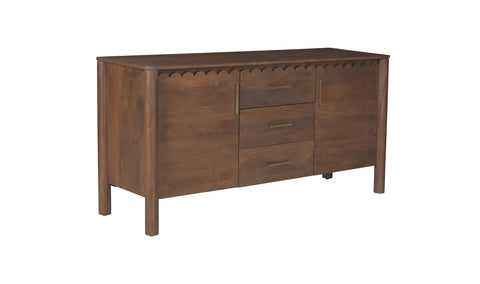 Wiley 3 Drawer Sideboard - Vintage Brown