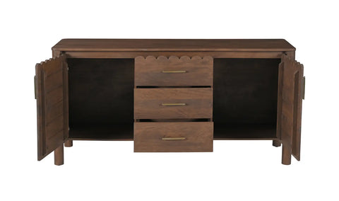 Wiley 3 Drawer Sideboard - Vintage Brown