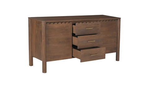 Wiley 3 Drawer Sideboard - Vintage Brown