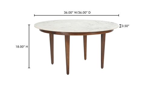 Lark Coffee Table - White Banswara