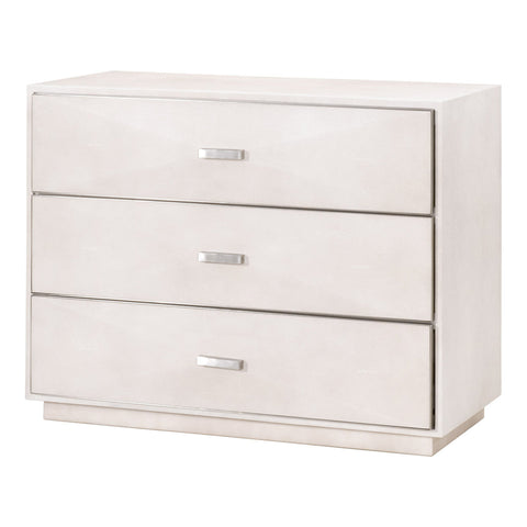 Wynn Shagreen 3-Drawer Nightstand - IN STOCK