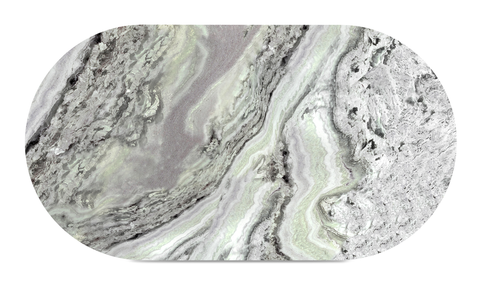 Celia Oval Dining Table Green Onyx Marble