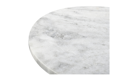 Evelyn Accent Table Ashen Gray Matrix - White Marble