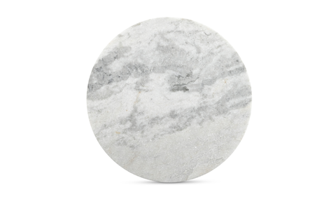 Evelyn Accent Table Ashen Gray Matrix - White Marble