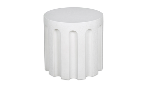 Eris Outdoor Accent Table - White