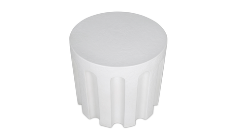 Eris Outdoor Accent Table - White