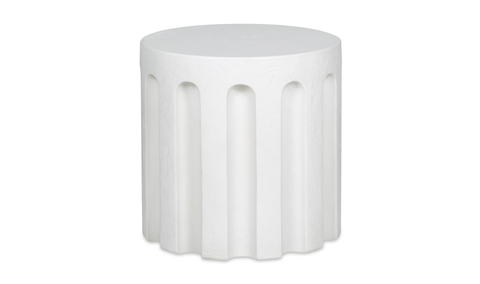 Eris Outdoor Accent Table - White