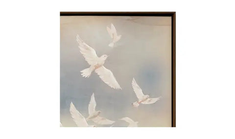 Flock Framed Painting