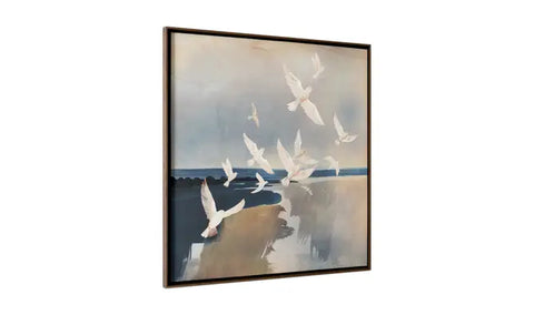 Flock Framed Painting